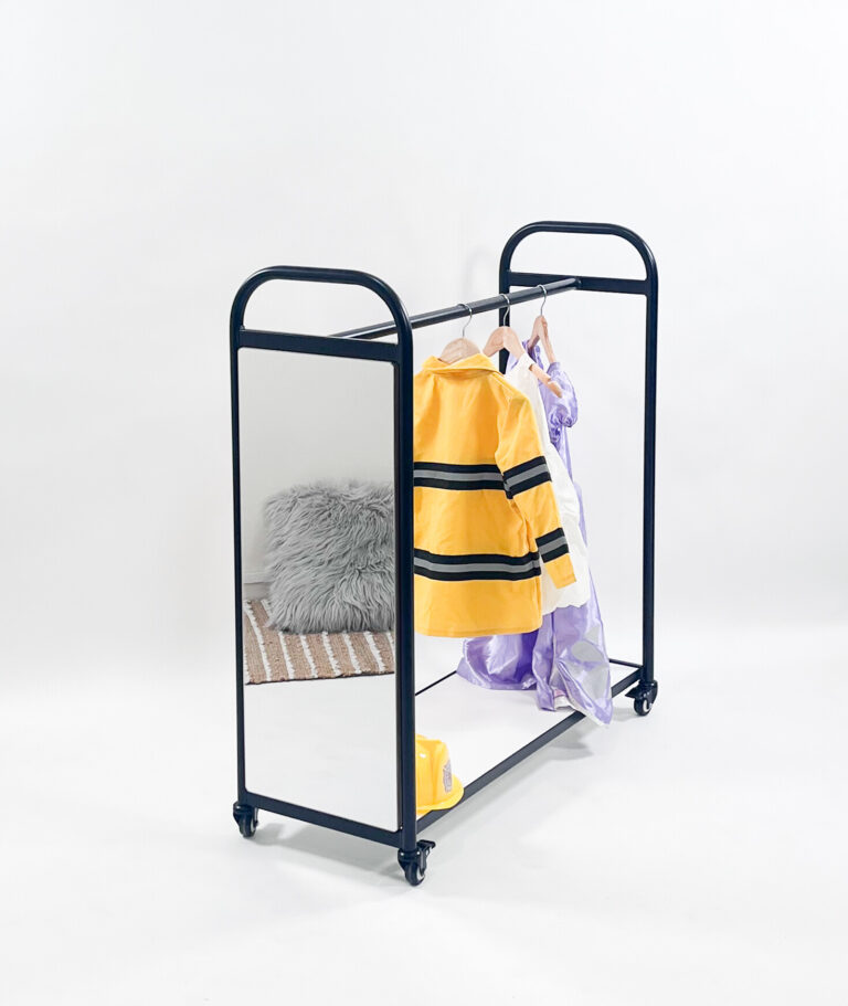 Dress Up Mirror with Rail (2)